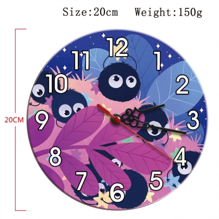 TOTORO Anime print alarm clock wall clock personality clock packaging size 25X25X4cm