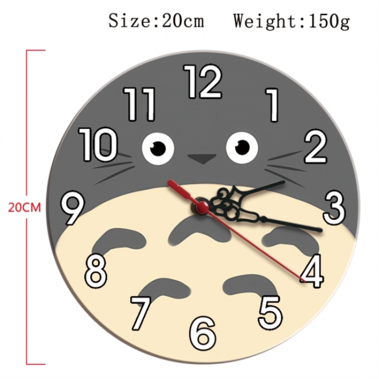 TOTORO Anime print alarm clock wall clock personality packaging diameter 20cm