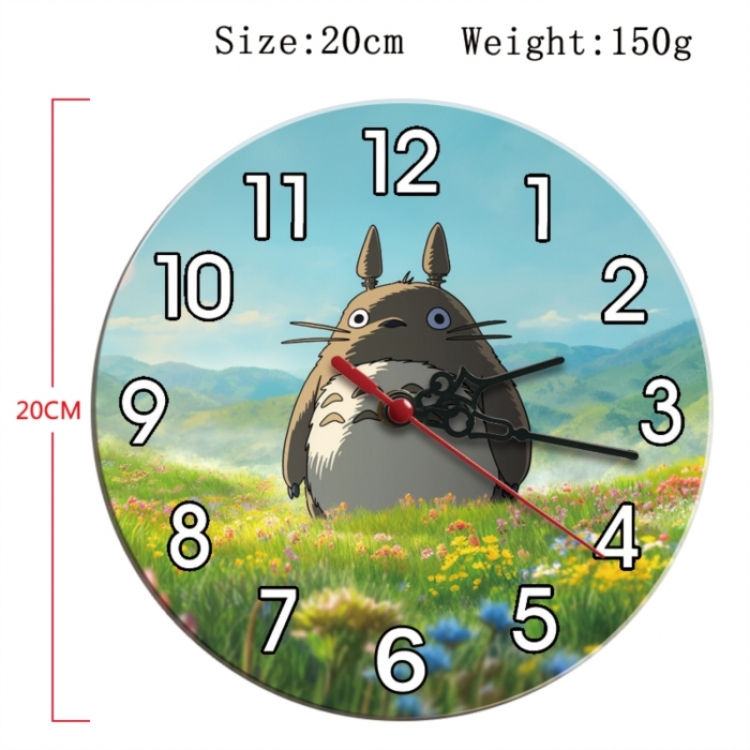 TOTORO Anime print alarm clock wall clock personality packaging diameter 20cm