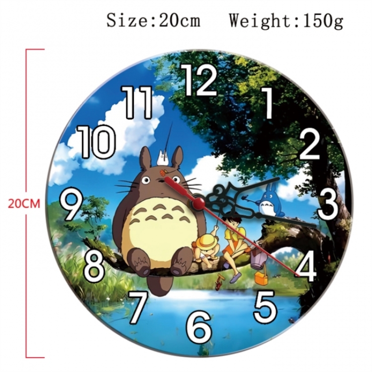 TOTORO Anime print alarm clock wall clock personality packaging diameter 20cm