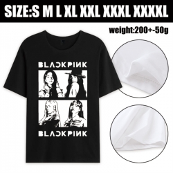 BLACK PINK Anime printed pure ...