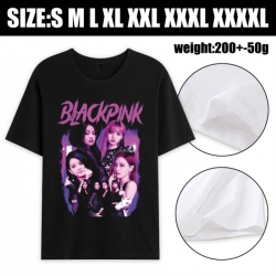 BLACK PINK Anime printed pure ...