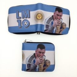 Messi Short zipper card wallet...