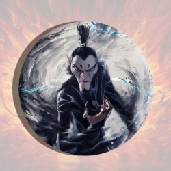 Nezha Anime tinplate brooch ba...