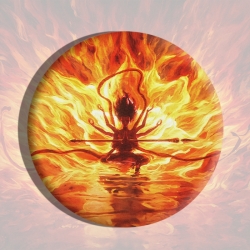 Nezha Anime tinplate brooch ba...