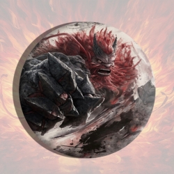 Nezha Anime tinplate brooch ba...