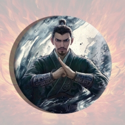 Nezha Anime tinplate brooch ba...