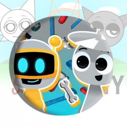 Sprunki Plush Anime tinplate b...