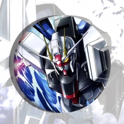 Gundam Anime tinplate brooch b...