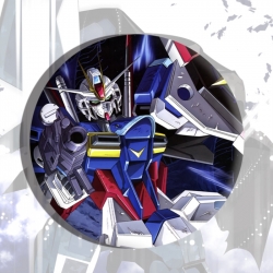 Gundam Anime tinplate brooch b...