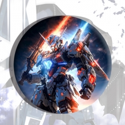 Gundam Anime tinplate brooch b...