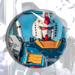 Gundam Anime tinplate brooch b...