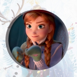 Frozen Anime tinplate brooch b...