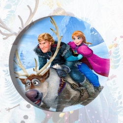 Frozen Anime tinplate brooch b...