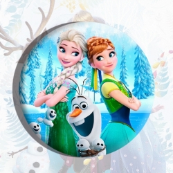 Frozen Anime tinplate brooch b...