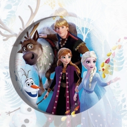 Frozen Anime tinplate brooch b...