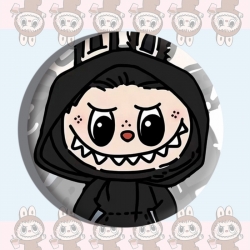 Labubu Anime tinplate brooch b...