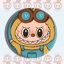 Labubu Anime tinplate brooch b...