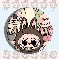 Labubu Anime tinplate brooch b...