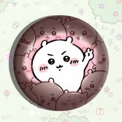 Chiikawa Anime tinplate brooch...