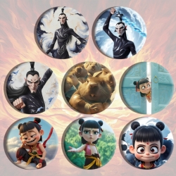 Nezha Anime tinplate brooch ba...