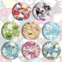 sanrio Anime tinplate brooch b...