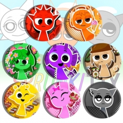 Sprunki Plush Anime tinplate b...