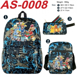Pokemon Anime canvas backpack ...
