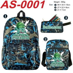 Pokemon Anime canvas backpack ...