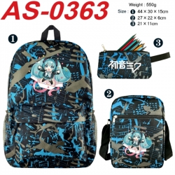 Hatsune Miku Anime canvas back...