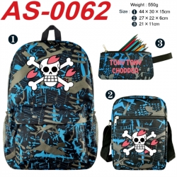 One Piece Anime canvas backpac...