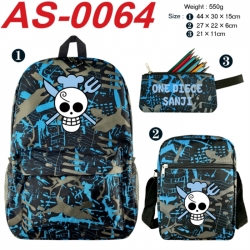 One Piece Anime canvas backpac...