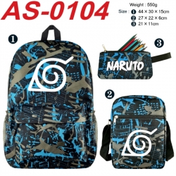 Naruto Anime canvas backpack b...
