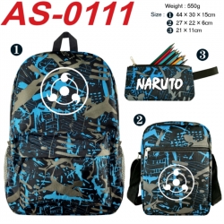 Naruto Anime canvas backpack b...