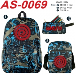 Naruto Anime canvas backpack b...