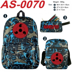 Naruto Anime canvas backpack b...