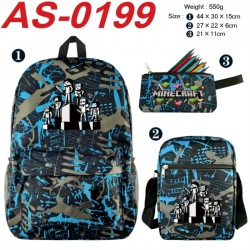 Minecraft Anime canvas backpac...