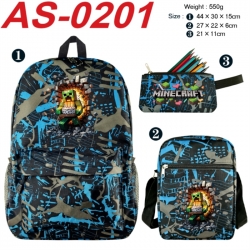 Minecraft Anime canvas backpac...