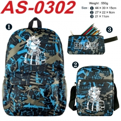 Fairy tail Anime canvas backpa...