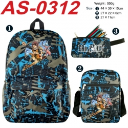 Fairy tail Anime canvas backpa...
