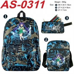 Fairy tail Anime canvas backpa...