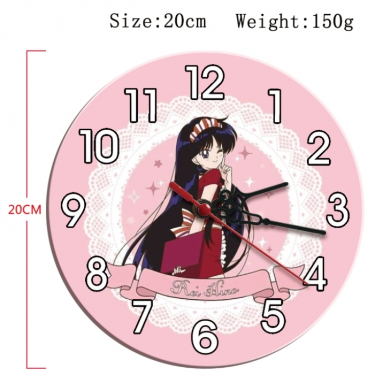 sailormoon Anime print alarm clock wall clock personality packaging diameter 20cm
