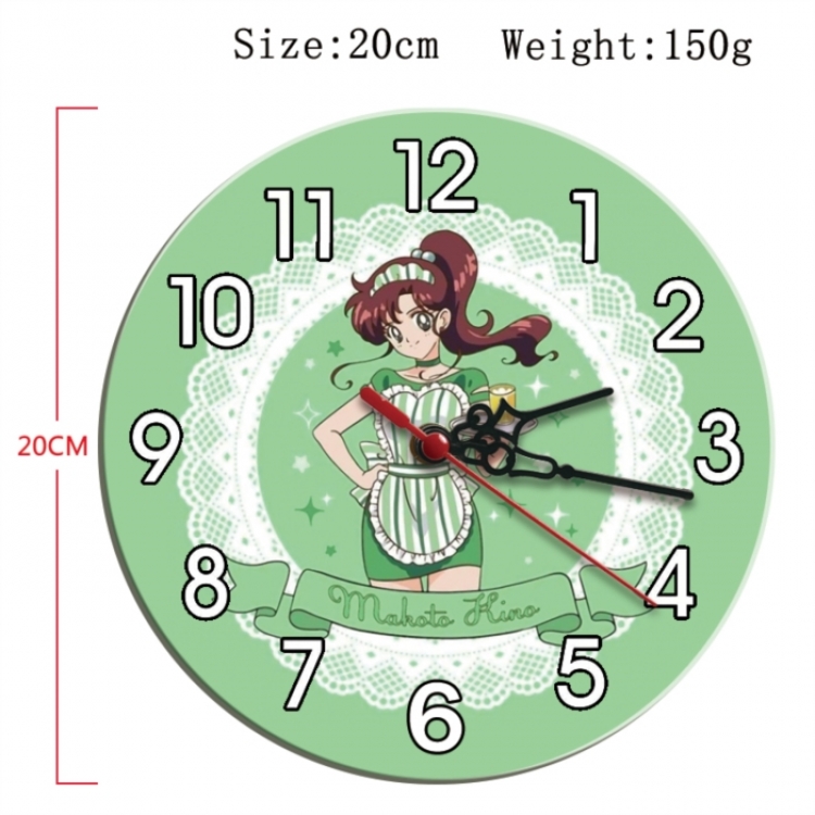sailormoon Anime print alarm clock wall clock personality packaging diameter 20cm