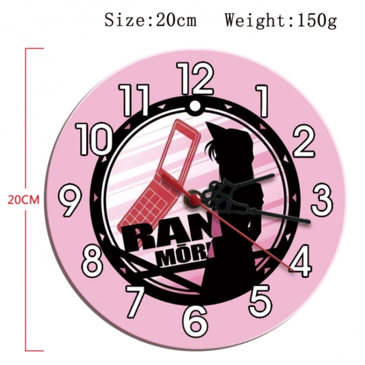 Detective conan Anime print alarm clock wall clock personality clock packaging size 25X25X4cm