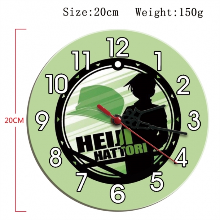 Detective conan Anime print alarm clock wall clock personality clock packaging size 25X25X4cm