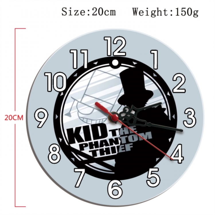 Detective conan Anime print alarm clock wall clock personality packaging diameter 20cm