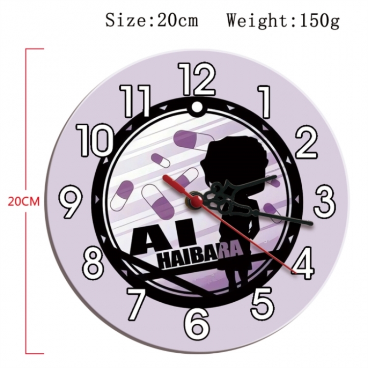 Detective conan Anime print alarm clock wall clock personality clock packaging size 25X25X4cm
