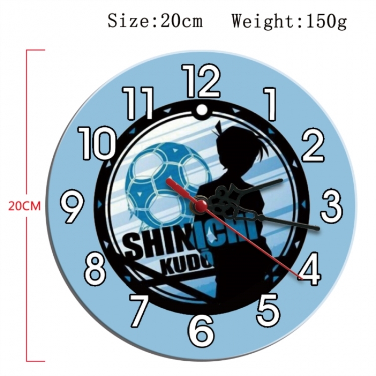 Detective conan Anime print alarm clock wall clock personality clock packaging size 25X25X4cm