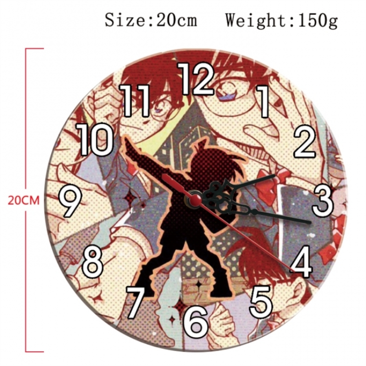 Detective conan Anime print alarm clock wall clock personality clock packaging size 25X25X4cm