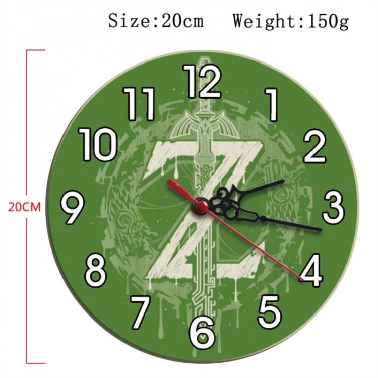 The Legend of Zelda Anime print alarm clock wall clock personality packaging diameter 20cm